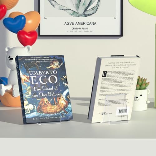 6 Pack Clear Acrylic Book Stand for Display