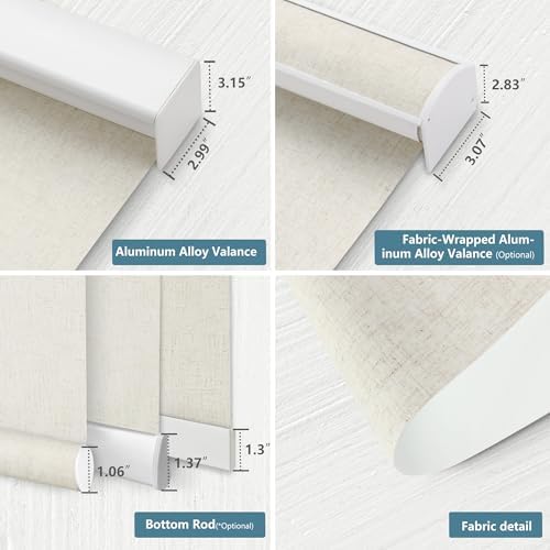Bringnox Motorized Blinds with Remote and Smart Home Compatibility