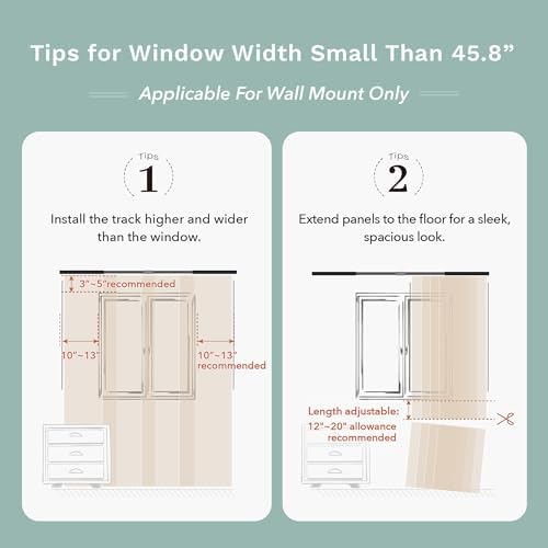 GoDear Design Vertical Blinds Adjustable Track 86 W Ocean