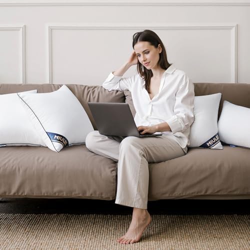 MIULEE 18x18 Pillow Inserts Set of 2 Throw Pillow Fillers