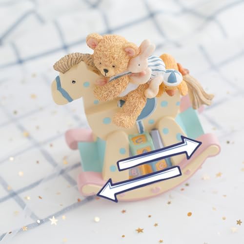 Love for You Music Box Bear Rabbit Rocking Horse