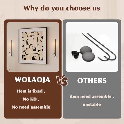 WOLAOJA Wall Candle Sconce Holder Set of 2