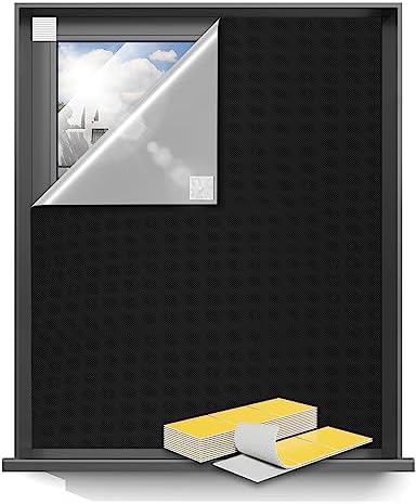 Sumobaby 50x57 Portable Blackout Curtains Black