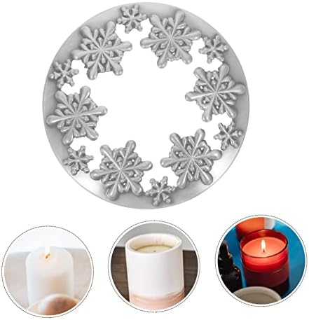 SEWACC Snowflake Candle Lid for Christmas Decor 1