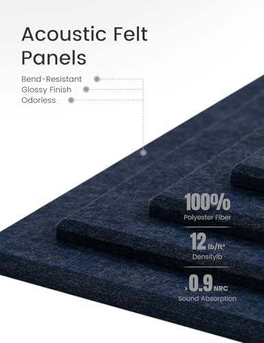 Fluxynara 48 x 36 Felt Bulletin Board 12 Pack - Denim Blue