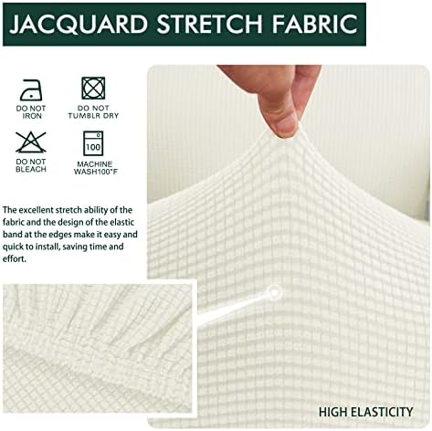 Hokway Reversible Stretch Couch Cushion Covers Set