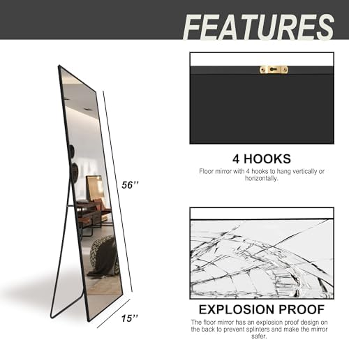 Delma Full Length Standing Mirror with Stand