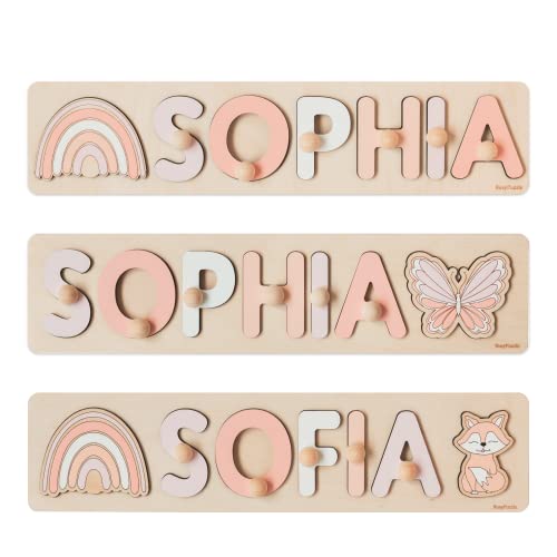 Personalized Wooden Name Puzzle Montessori Toy 1