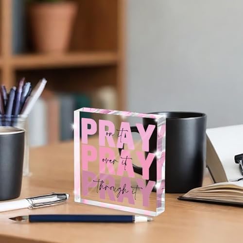 Pink Inspirational Bible Verse Wall Art for Women 1