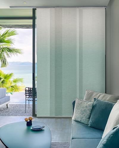 GoDear Design Vertical Blinds Adjustable Track 86 W Ocean