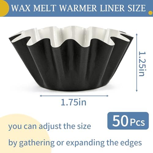 PEASUG 50 Pcs Leakproof Wax Melt Liners 1