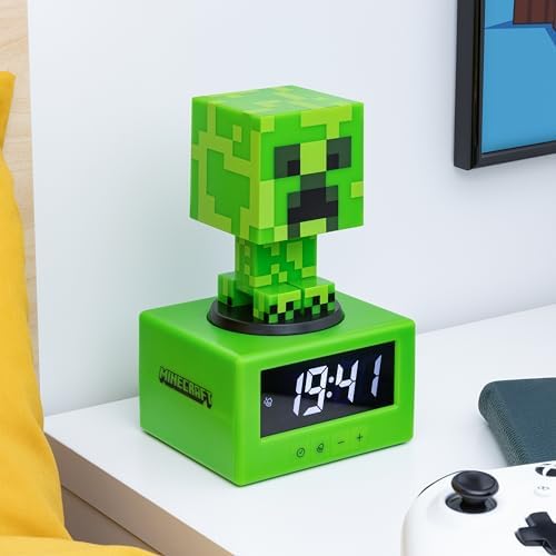 Paladone Minecraft Creeper Alarm Clock 1