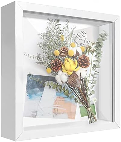 TOUYINGER 8x8 Shadow Box Frame with Letter Stickers 1