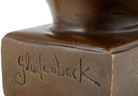 Kunst Ambiente Bronze Head Karl Marx Bust Signed Statue Sculpture