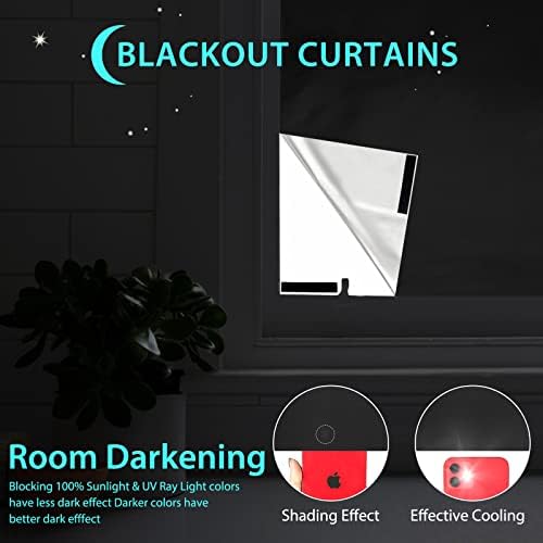 100 Portable Blackout Curtains - 157 x 59