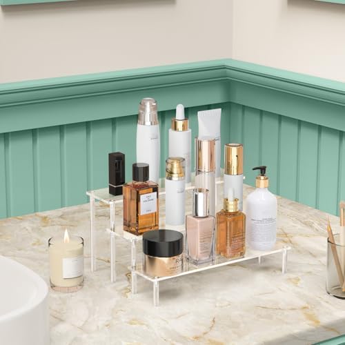 Acrylic 3 Tier Display Risers for Perfume and Dessert Display