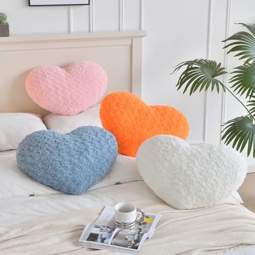 ZCNYCLAM Heart Pillow with Rose Design