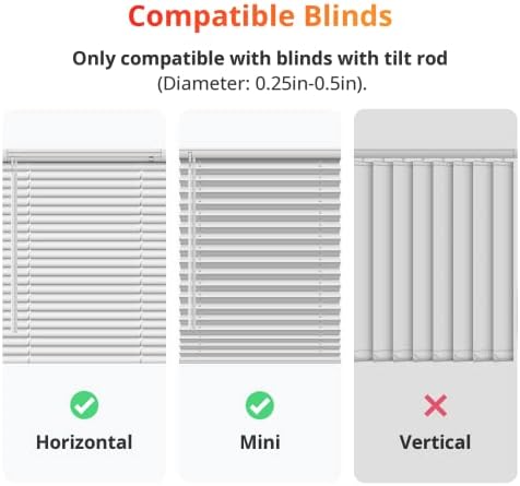 SwitchBot Blind Tilt - Smart Motorized Blinds with Solar Power and Alexa Control