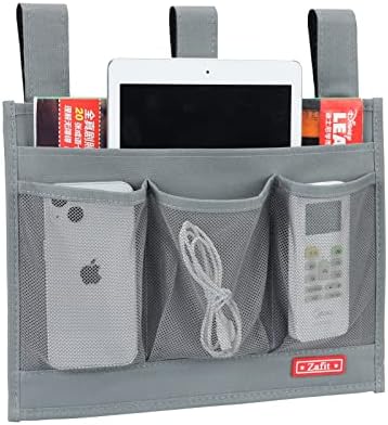 Zafit Hanging Bedside Caddy with 4 Pockets - Grey 1