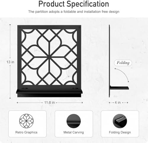 Sokurdeg Black Metal Candle Sconces Set of 2