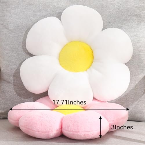 1771In Pink Daisy Flower Throw Pillow