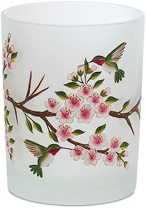 Melrose International Glass Hummingbird Votive Candle Holder Set of 6 1