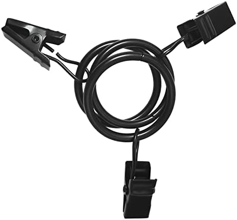 44 Pack Black Curtain Clips with Rings for Drapes