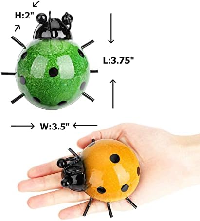 GIFTME 5 Wall Art Decor Set of 4 Cute Ladybugs