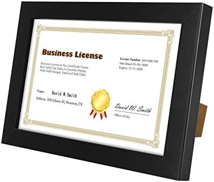 Golden State Art 55x85 Business License Frame 2 Pack