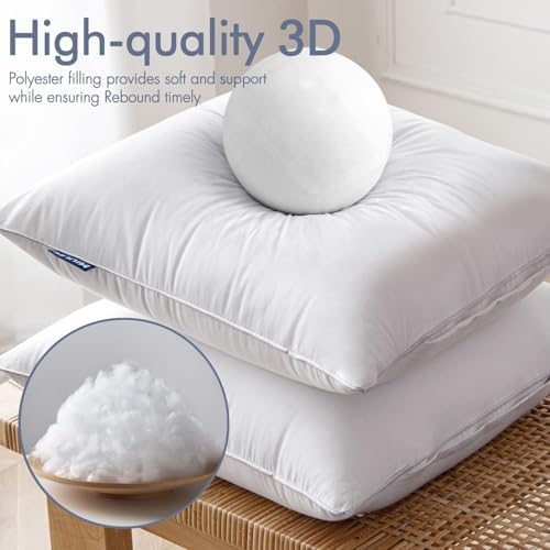 MIULEE 20x20 Pillow Inserts Set of 2 - 100 Cotton