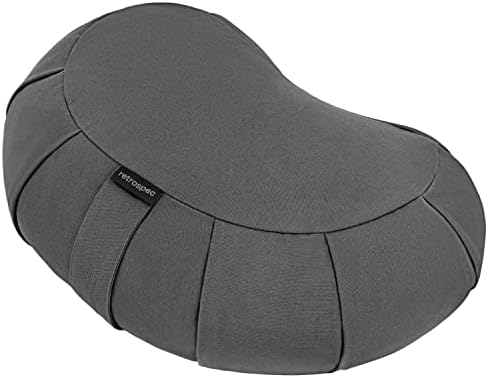 Retrospec Sedona Zafu Cushion - 17in Buckwheat Meditation Pillow with Handle