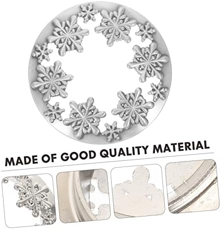 SEWACC Snowflake Candle Lid for Christmas Decor 1