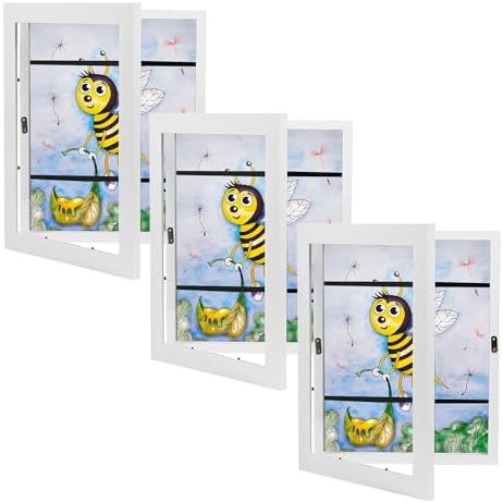Sunnyglade 3 Pack Kids Art Frames Display Storage