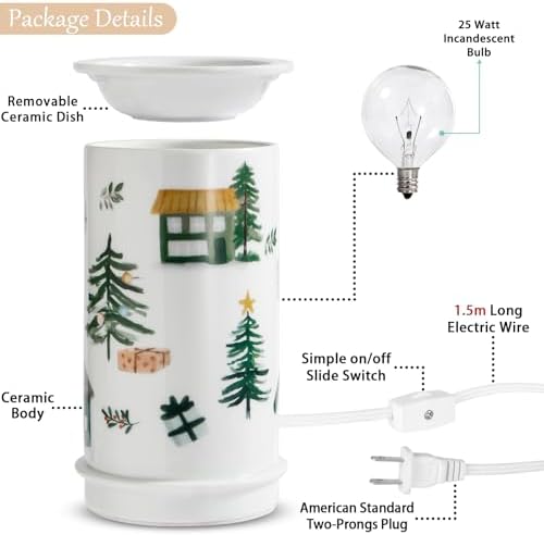STAR MOON Ceramic Wax Melt Warmer for Scented Candles