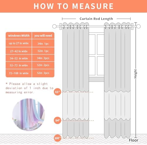 XiDi Girls Purple Rainbow Blackout Curtain Panel