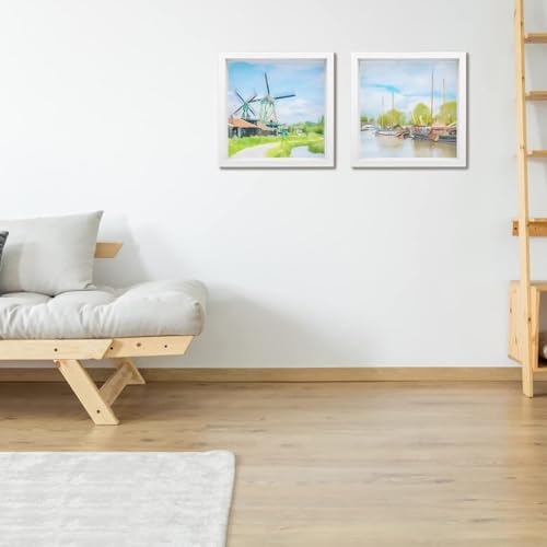4 Pack 8x8in Shadow Box Frames for Photos Crafts and Memories