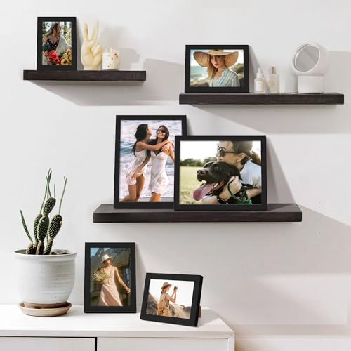 upsimples 10 Pack Picture Frames Collage Set - Black