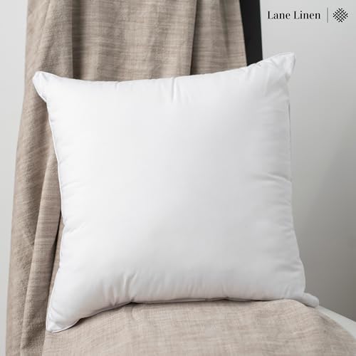 LANE LINEN 4 Pack White Throw Pillow Inserts