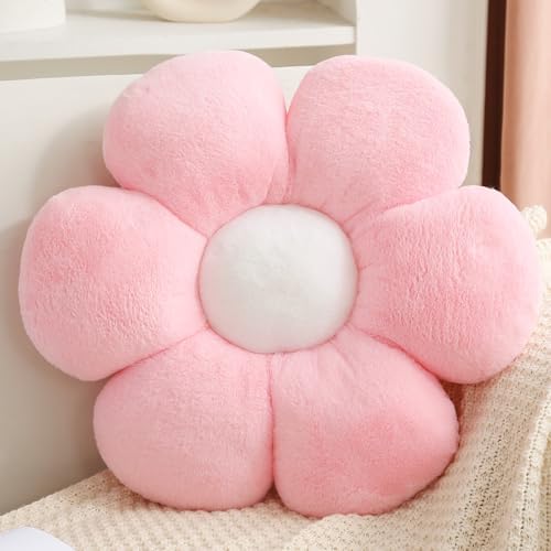 CANGHI Pink Flower Shaped Throw Pillow 1574 Inch