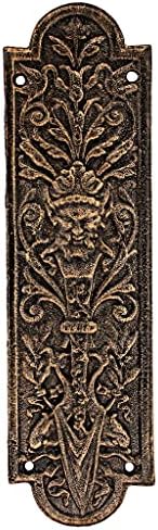Design Toscano Greenman Iron Door Plate Bronze