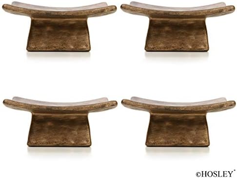 Hosley Square Ceramic Candle Incense Holders Set of 4 1