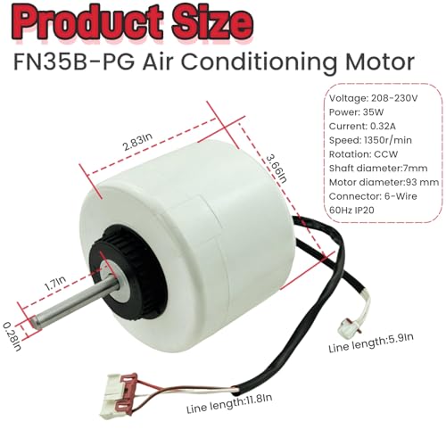 FN35B-PG Y4S476E002G AC Motor for Gree