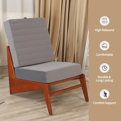 LOVMOC 22 Inches Meditation Floor Pillow Grey