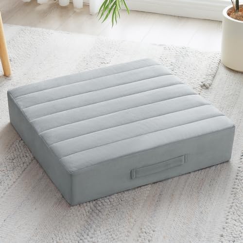JKMAX 22 Inch Floor Pillow - Thick Foam Soft Tufted Cover 1