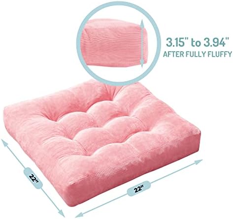 Degrees of Comfort Meditation Floor Pillow Pink
