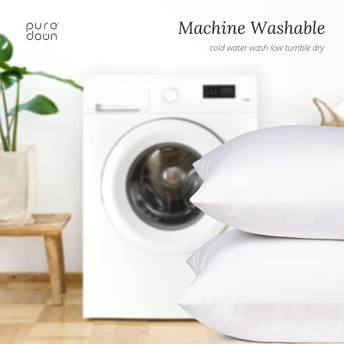 Puredown Euro Pillow Inserts 26 x 26 Pack of 2 White