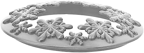 SEWACC Snowflake Candle Lid for Christmas Decor 1