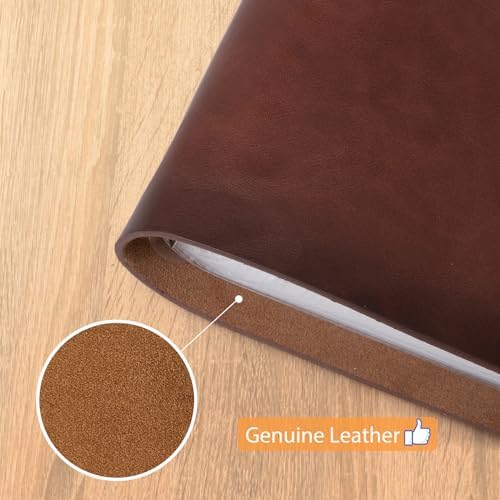 Genuine Leather Photo Album with 30 Writing Sheets for 200 Photos