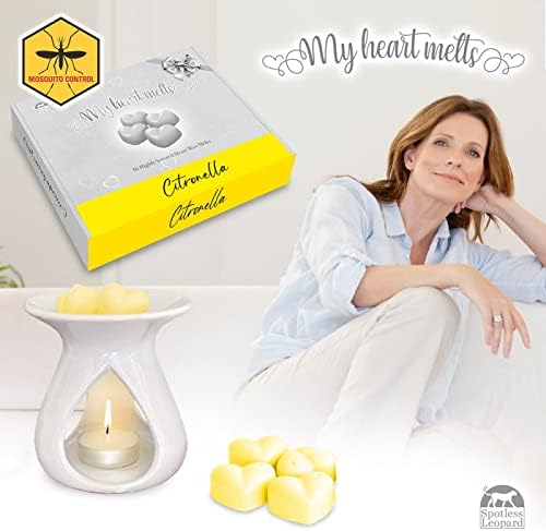 Spotless Leopard Citronella Wax Melts 16 x 5g Heart Shaped 1