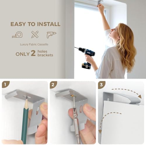 HeyBlinds Motorized Shades with Alexa Compatibility 1